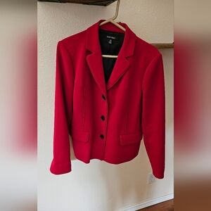 Ellen Tracy Women's Red Blazer